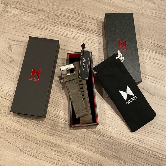 Movement Gray Leather Strap - Picture 3 of 6